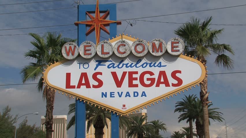 LAS VEGAS, NEVADA - CIRCA OCTOBER 2010: Welcome to Fabulous Las Vegas Nevada sign.