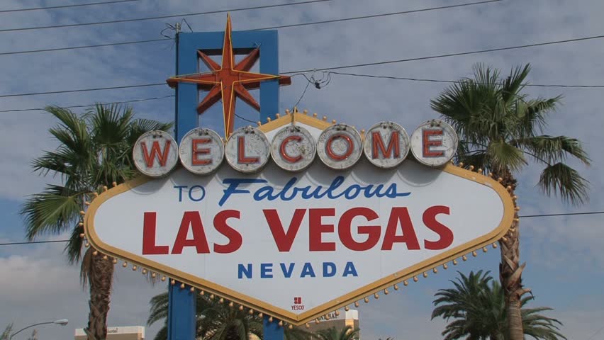 LAS VEGAS, NEVADA - CIRCA OCTOBER 2010: Welcome to Fabulous Las Vegas Nevada sign.