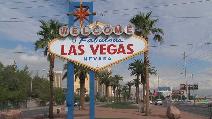LAS VEGAS, NEVADA - CIRCA OCTOBER 2010: Welcome to Fabulous Las Vegas Nevada sign.