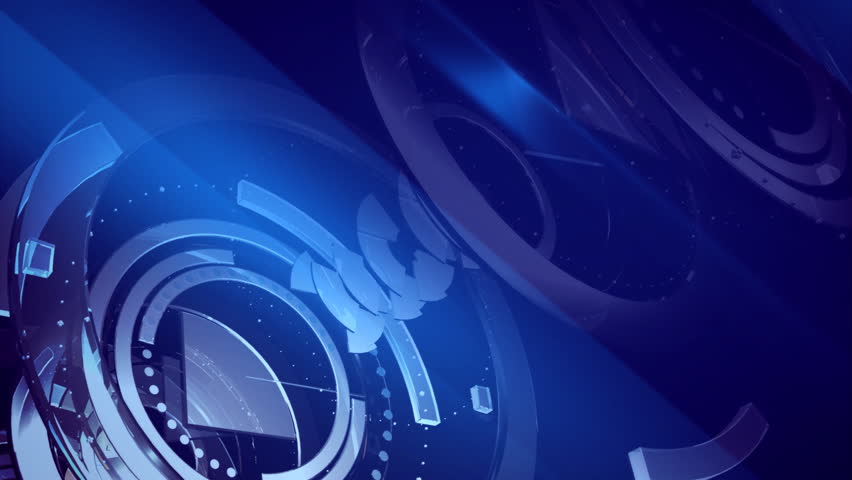 Contrivance background. Photorealistic Metal and Glass Materials : 3D animation,Seamless loop 