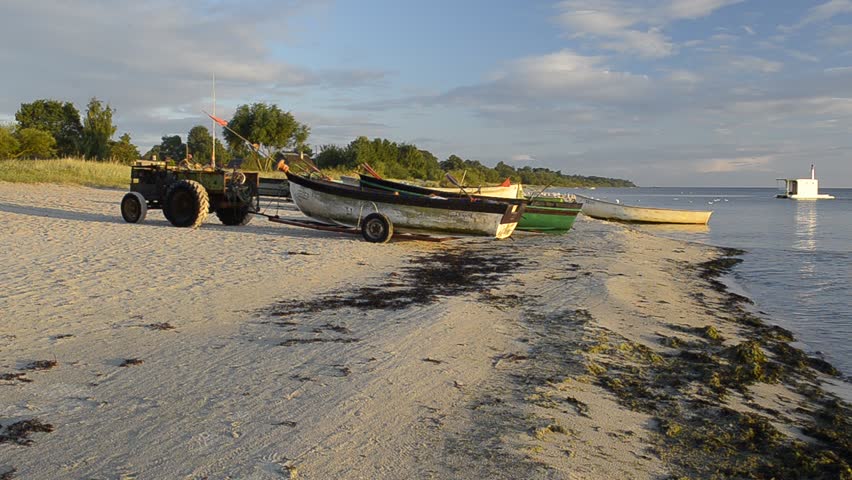 Fishing country, gulf of Riga, Baltic Sea, Latvia