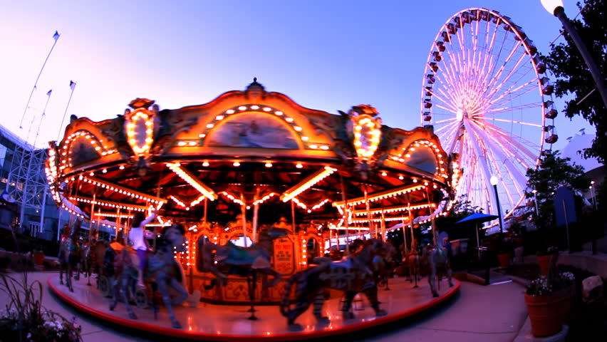 CHICAGO - CIRCA 2010: Carousel at Navy Pier,  circa 2010 in Chicago. 