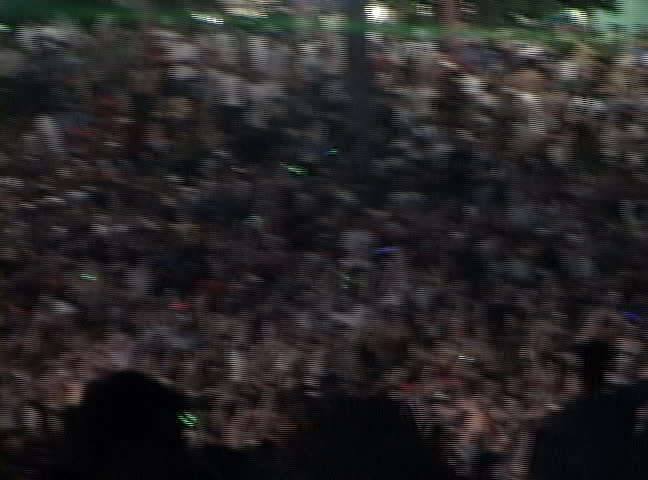 Huge crowd at outdoor festival