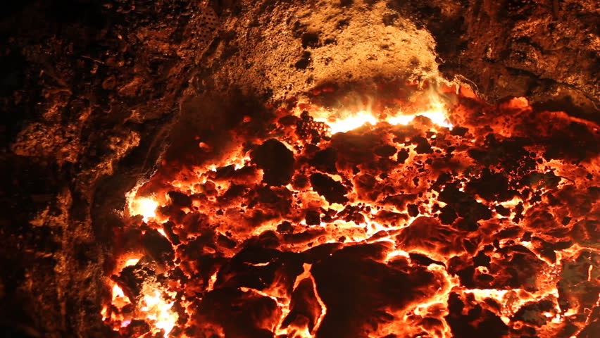 Liquid metal in a furnace