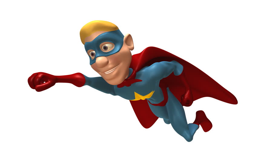 Blond superhero