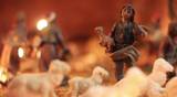 shepherd in the Christmas nativity scene
