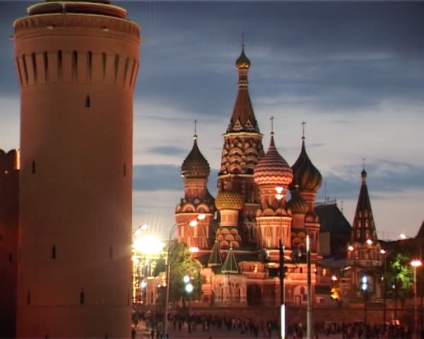 Victory Day in Moscow, holiday illumination.