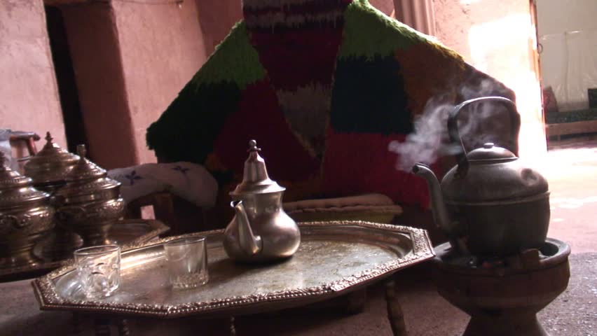 Moroccan mint tea set
