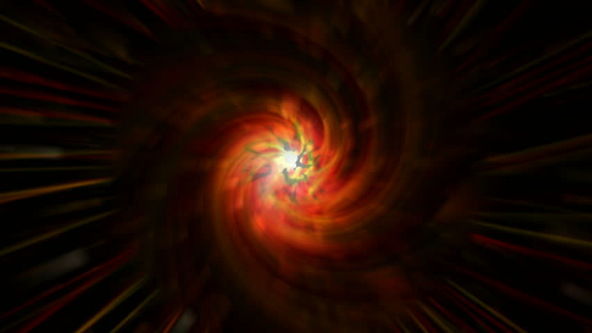 swirl rays laser and fire in super space,rotation galaxy nebula,tunnel time hole and stargate in cosmos.