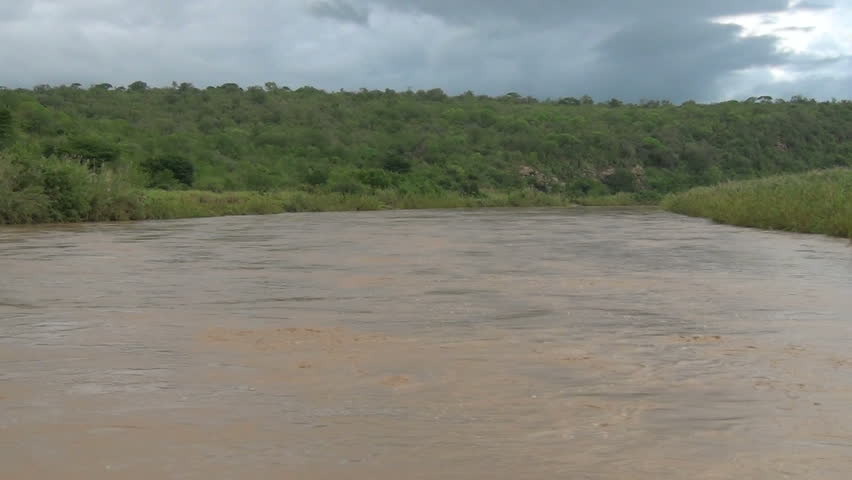 Imfolozi river in flood