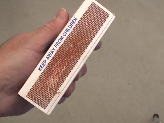 Lighting a match