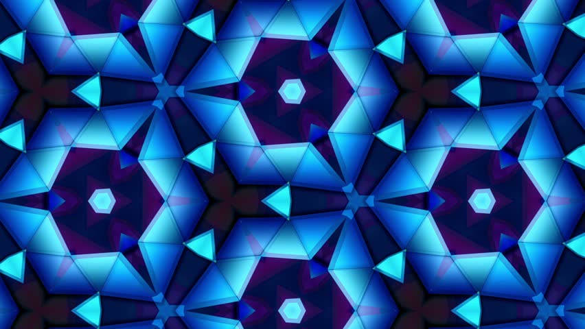 Color Kaleidoscope - Blue - Best Move and Rotate - 1