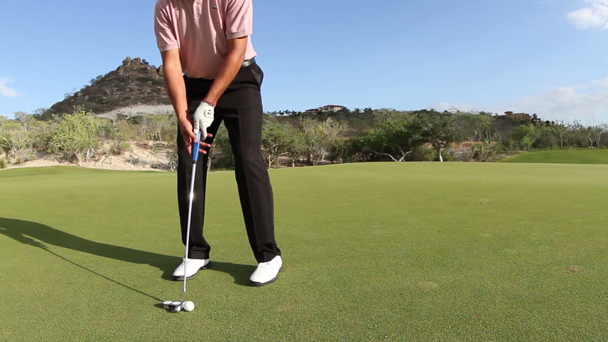 pro golfer on a world class golf course