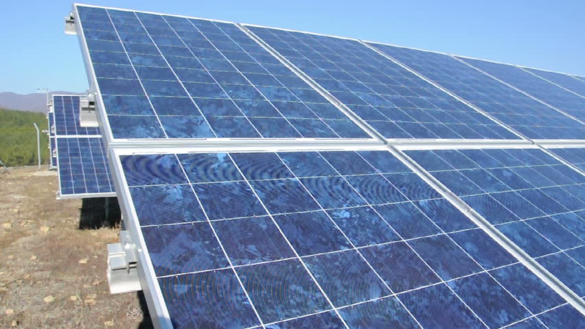 Solar photovoltaic panels. Solar park