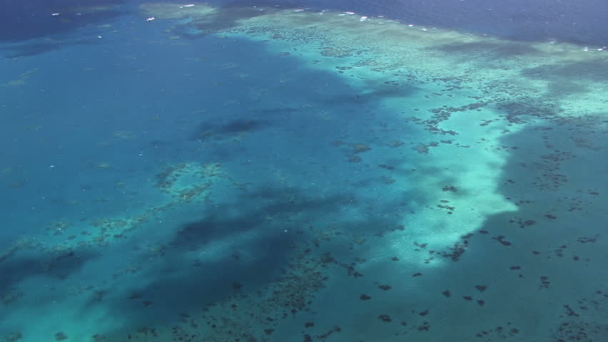 Aerial of the Great Barrier Reef 