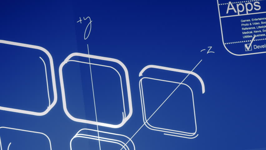 Mobile App Development Blueprint Concept