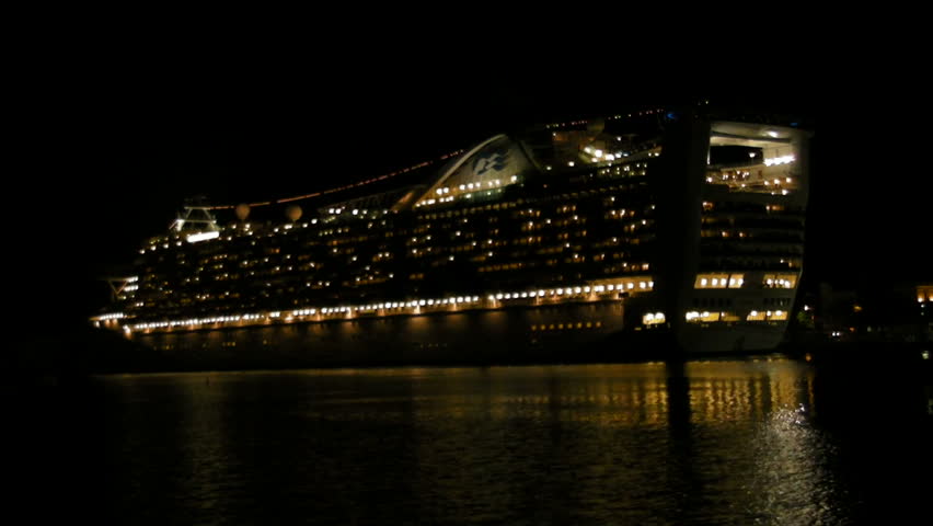 SAN JUAN, PUERTO RICO - FEB 10, 2011: Cruise ship in San Juan Harbor