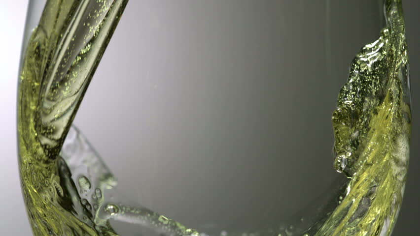 Extreme close-up beer bubbles in glass