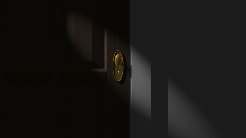 move into keyhole into a green background ready for keying