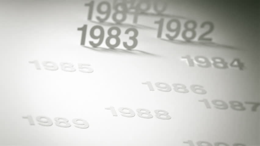 Simple Timeline Concept Animation: 1970s, 1980s and 1990s