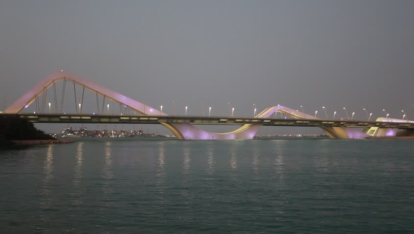 Sheikh Zayed Bridge in Abu Dhabi, United Arab Emirates