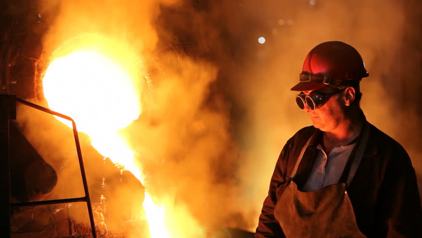 Hard work in the foundry