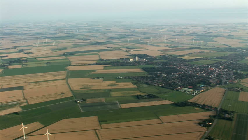 Flying over a small village in Germany.