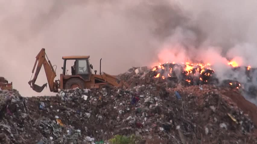Garbage dumping and burning in Bangaluru