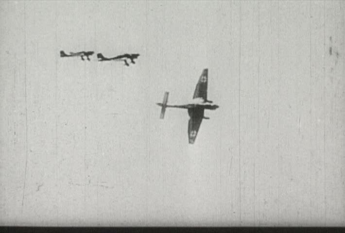 EUROPE - CIRCA 1942-1944: World War II, German Bombers Swoop for Attack