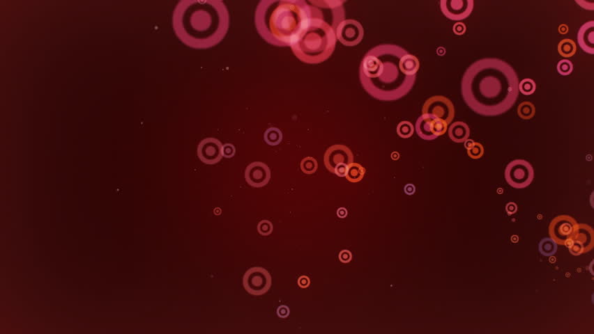 Stylish circles slowly emit and fade from the center of the screen.  Background element.