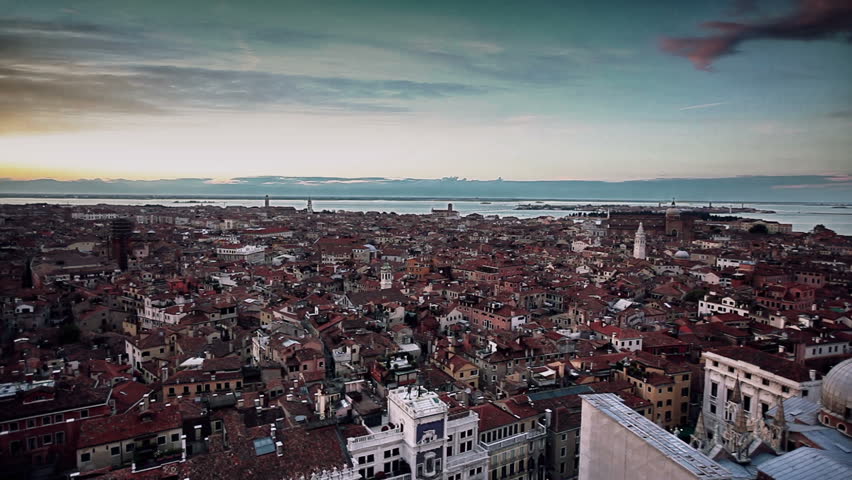 Decline in Venice view from Campanile di San Marco