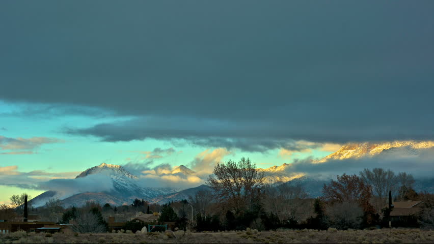 Clouds over the Sandias Mountains