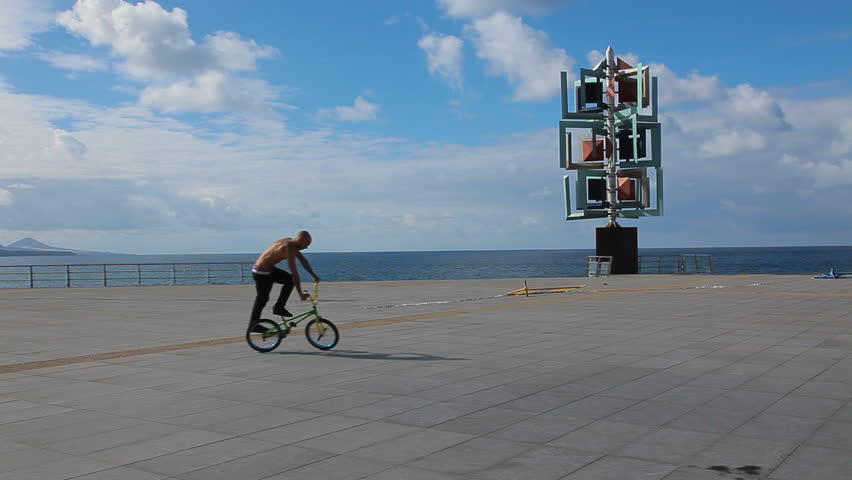Bicycle biker acrobat extreme cyclist
