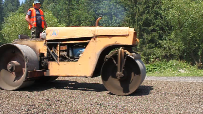 A steam roller