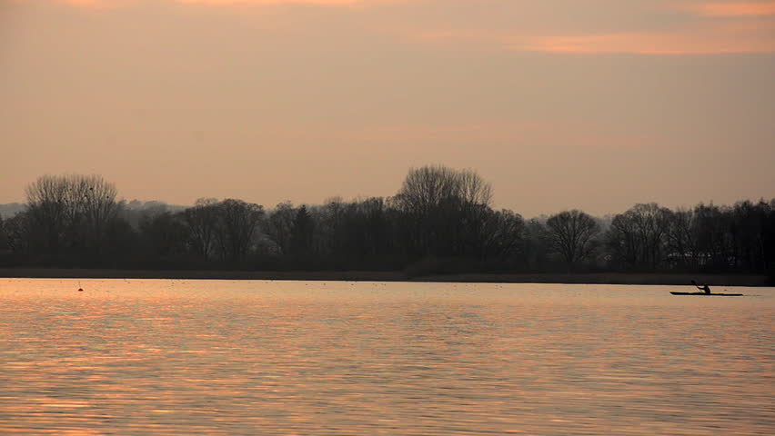 canoeing of a lake