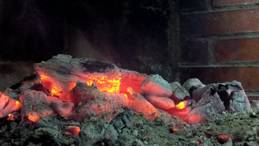 fire and tongs closeup