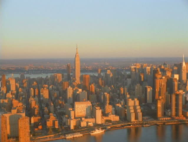 1990s Midtown Manhattan aerial view