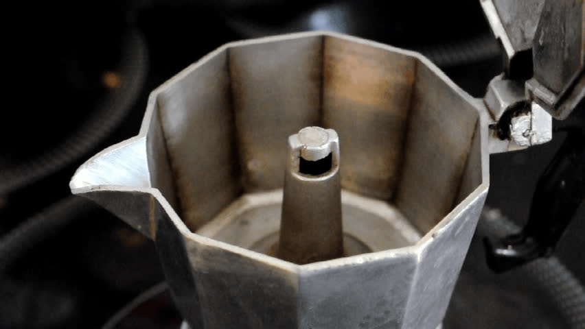 an espresso machine at work (short)