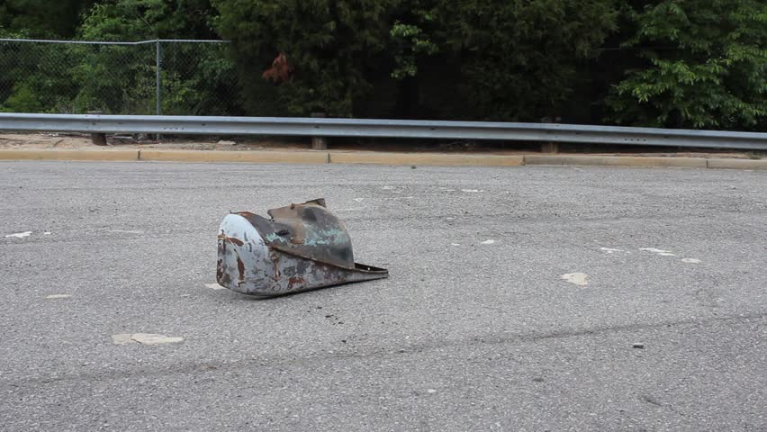 One Scrap Vehicle Fender Tossed With Another
