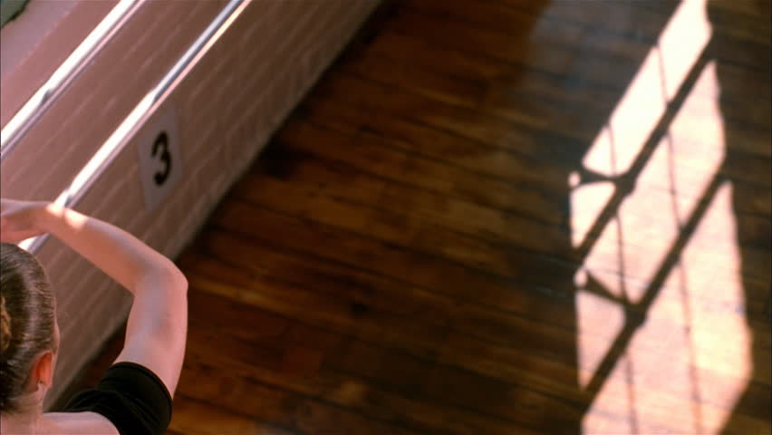 Closeup of ballerina pirouette