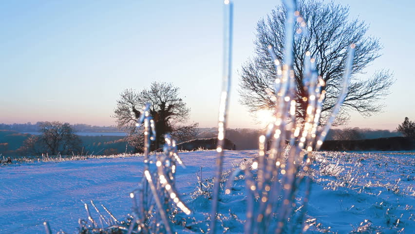 Winter snow, idyllic landscape