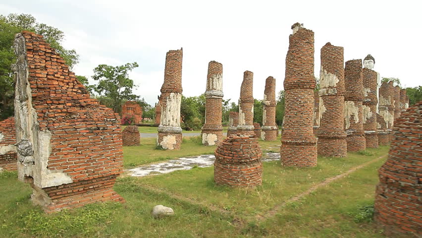 Stabilized shot :Interested in the ancient city, Thailand.