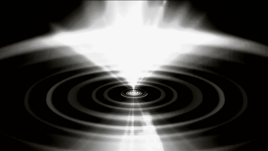 flare white heaven rays light and tech round energy field in space,water ripple in lake surface,internet laser and CD background.