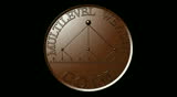 Bronze multilevel marketing wealth coin. Bronze coin with motives of multi-level marketing, success and wealth.