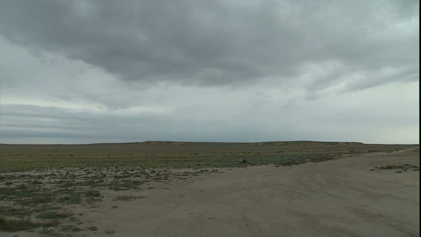 Chalk pyramids in Kansas badlands