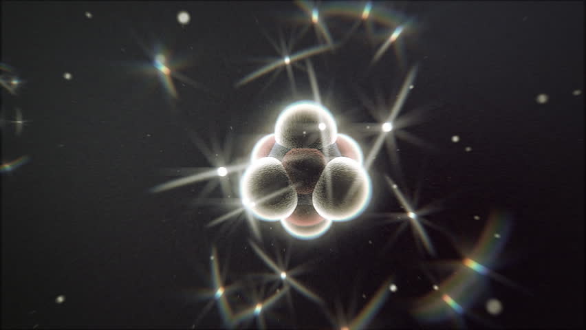 Animated atom model