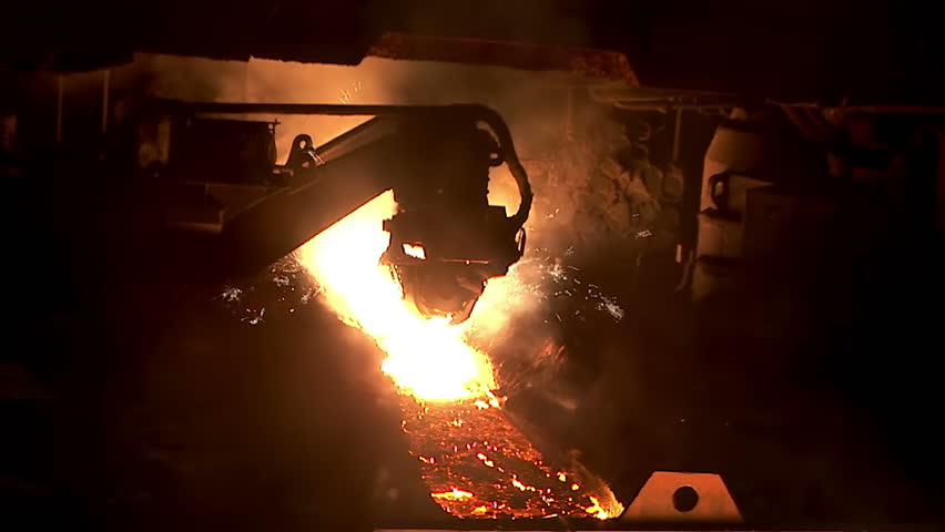 Blast furnace. Smelting iron. Technology.