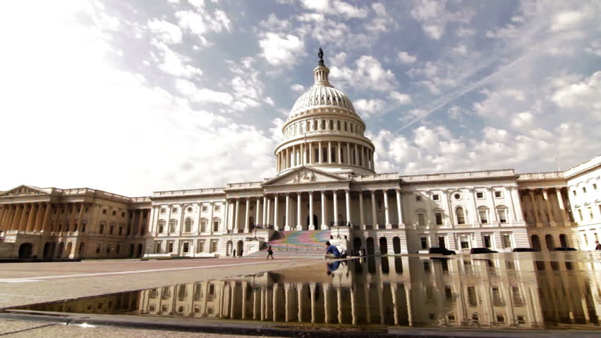 US Capitol with reflecting pool in foreground