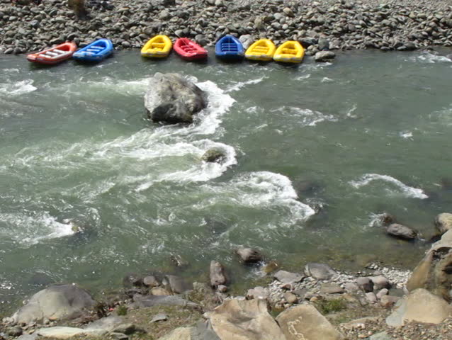 Pahalgam rafting start point in Lidder river, Kashmir India