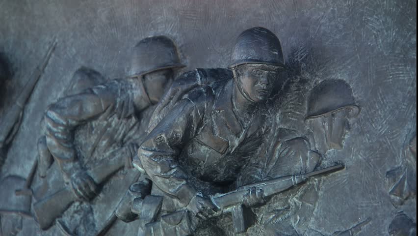 Bas relief detail at World war two memorial, Washington, D.C.